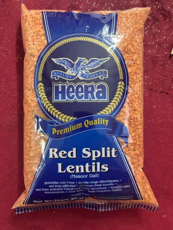 Heera Red Split Lentils 2 kg/ Heera Masoor Dal 2 kg