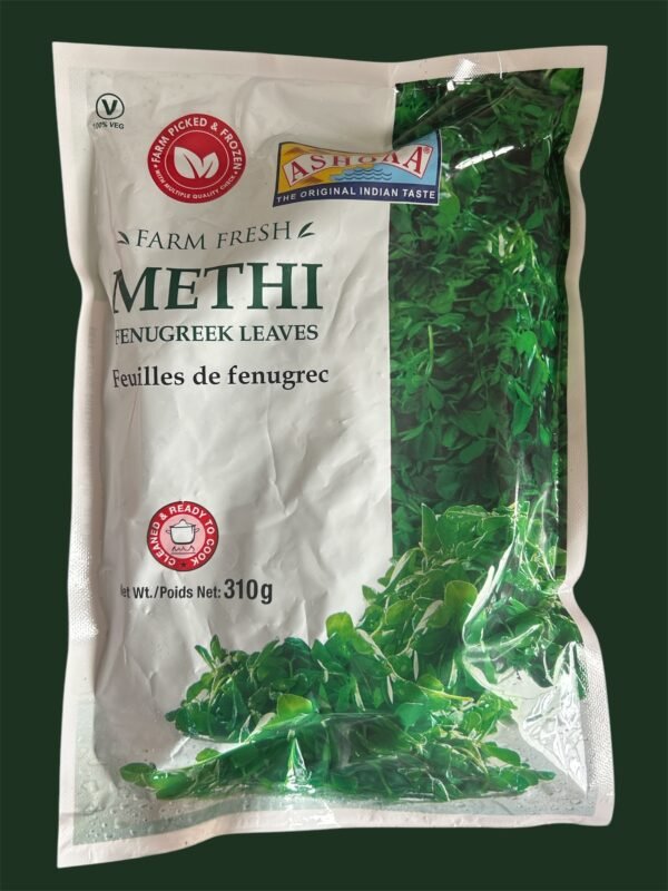 Ashoka Methi Leaves, Fenugreek Leaves 310gm Frozen