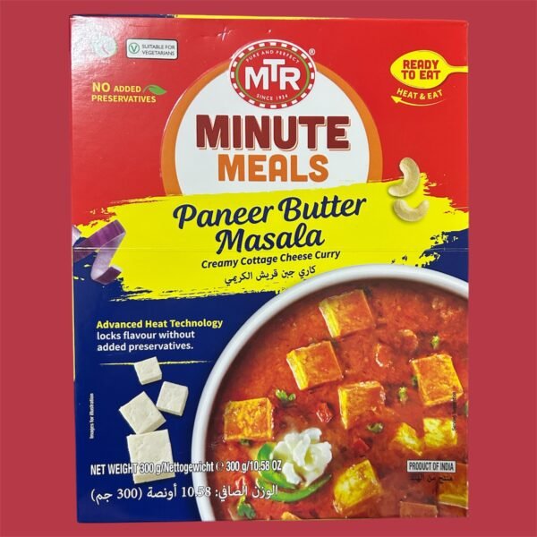 MTR Paneer Butter Masala Minute meals 300gm , Ready Mix, Ready to eat meals