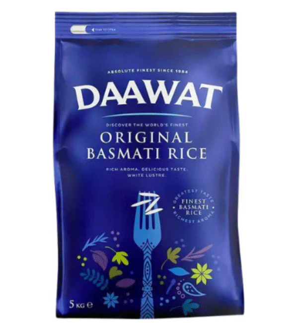 Daawat Original Basmati Rice 5kg Blue Packet