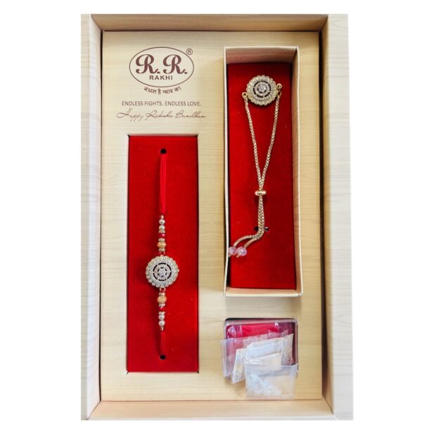 Premium Rakhi AD Work ( 2 pc Bhai Bhabhi Combo Rakhi)