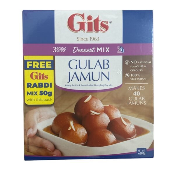 Gits Gulab Jamun Mix with free Rabdi Mix 200gm