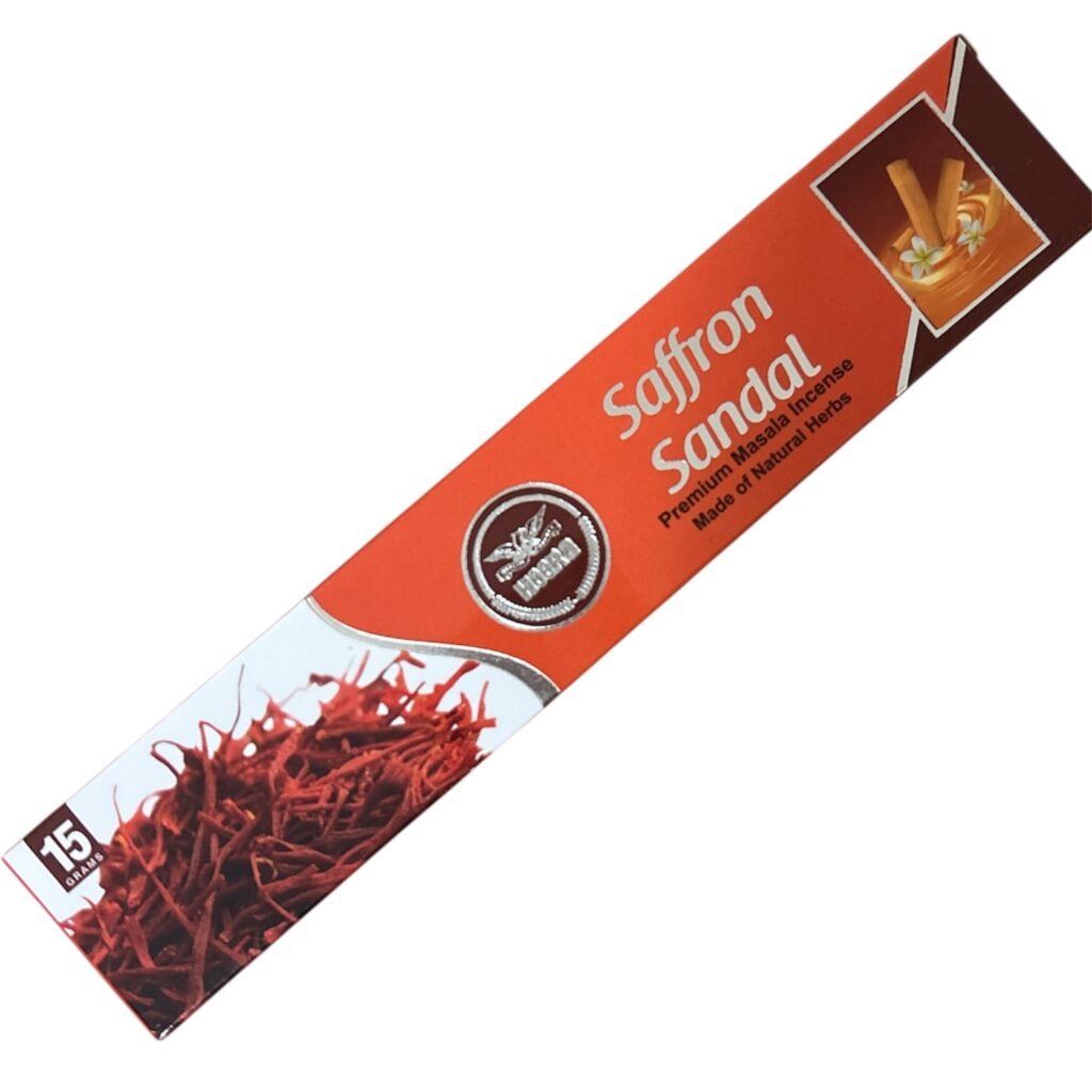 Heera Saffron Sandal (Kesar Chandan) Incense Sticks/ Agarbatti 15g