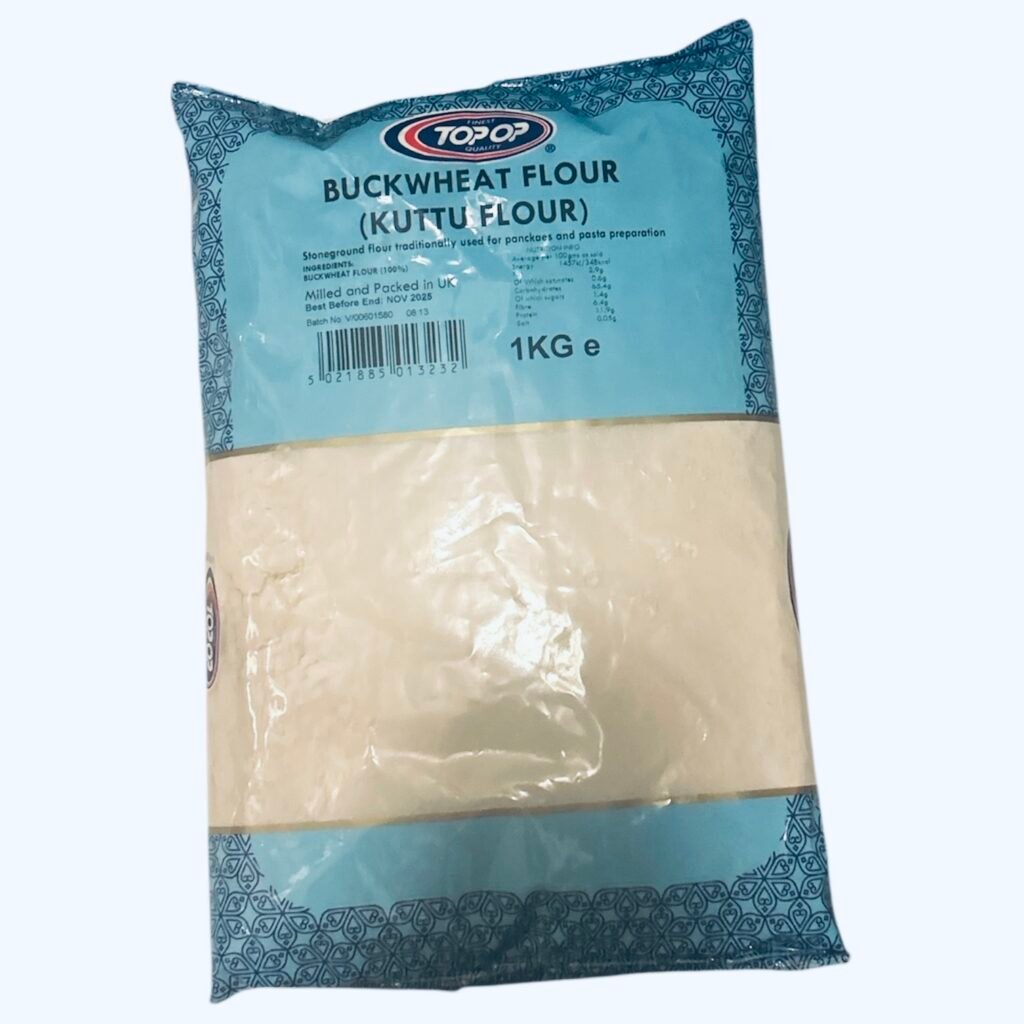 Loose 500gm TopTop Buckwheat Flour / Kuttu Ka Atta/ Fasting Flour (Loose packaging)