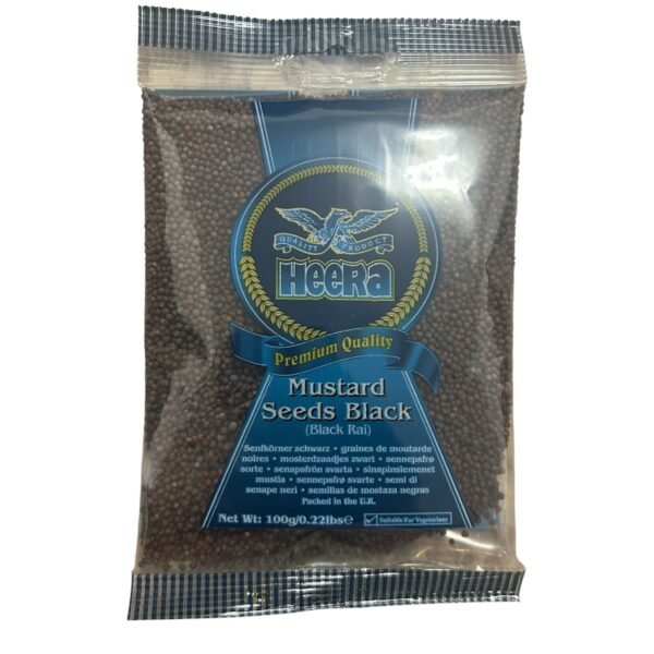 Heera Black Mustard Seeds Whole 100gm / Black Rai