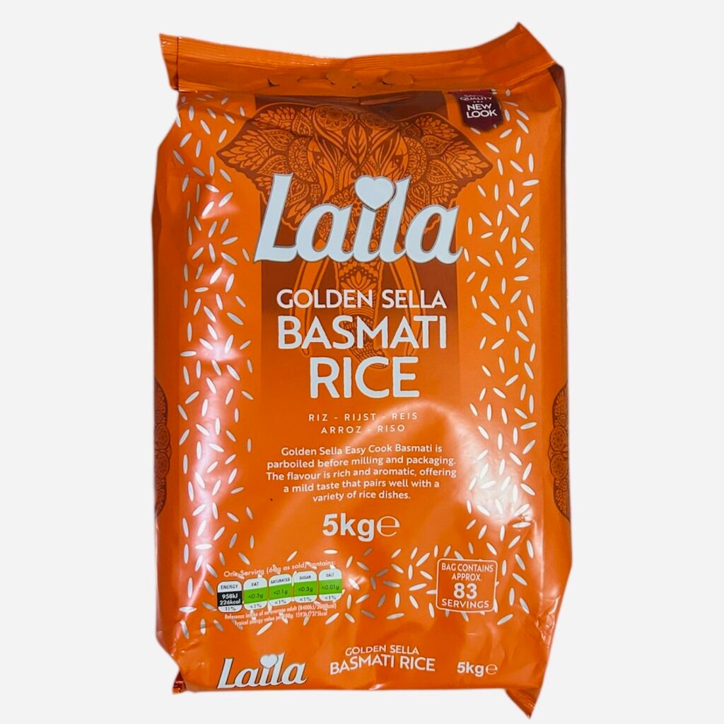 Laila Golden Sella Basmati Rice 1kg Loose Packing