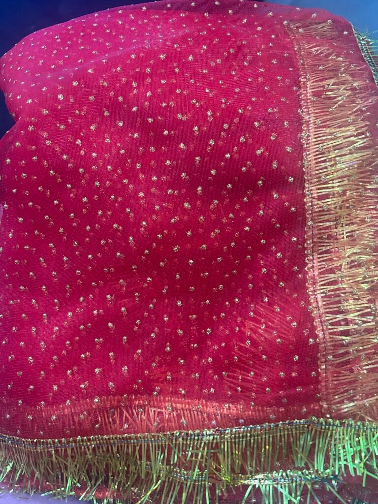 Pooja Mata Ki Chunri Red Colour (50cmx100cm appx)