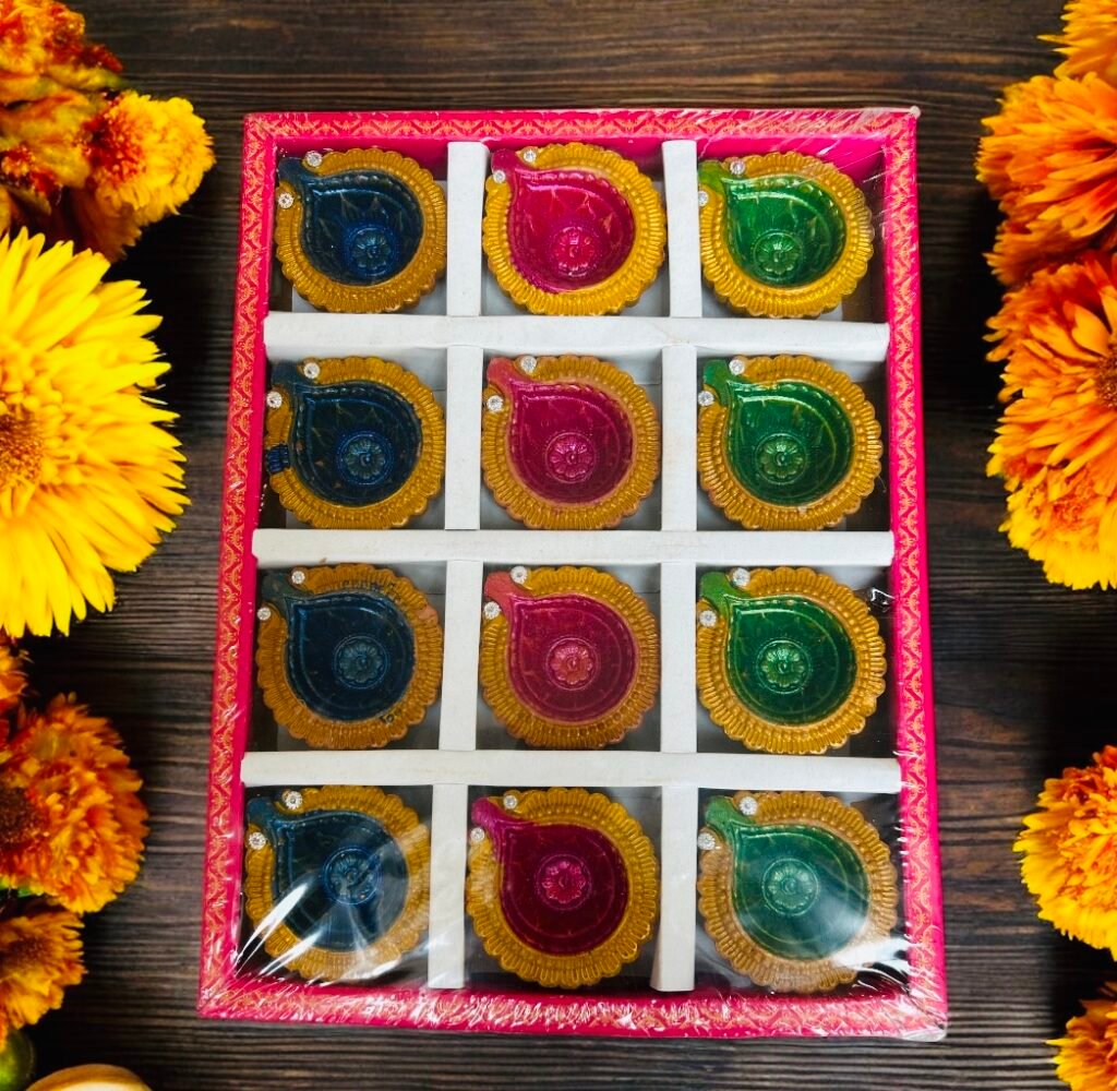 Decorated Diwali Diya (12pc)