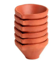 Diwali Diya 6 pc set (small size)