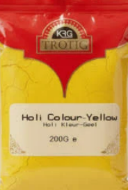 KRG Holi Colour Yellow 200gm ( available from 02.03.26)