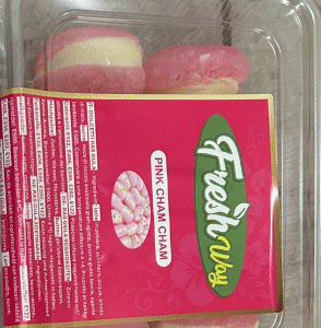 Happy Sweets Pink Chamcham 450gm (Exp 15.07)