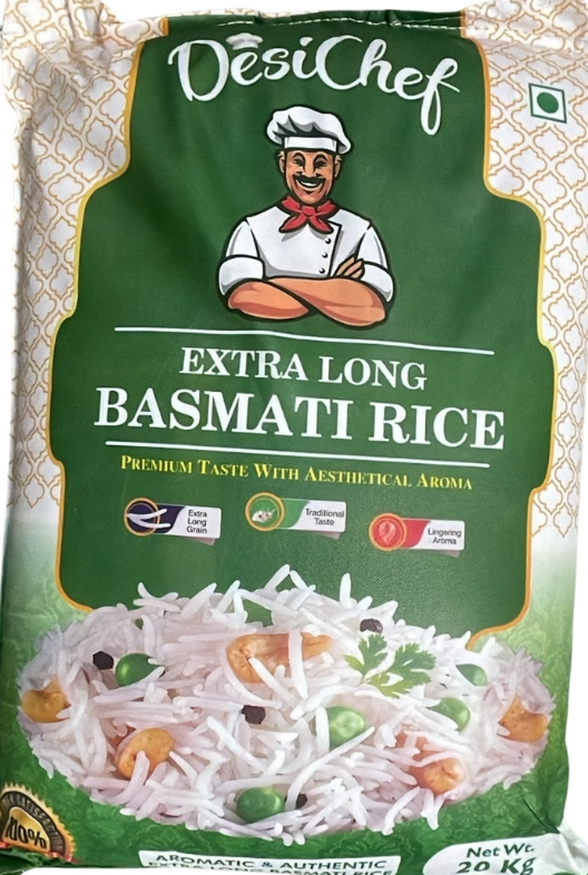 Desi Chef Long Grain Basmati Rice 20KG