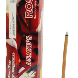 Anand Bambo-Less Rose Agarbatti / Incense Sticks 30pcs