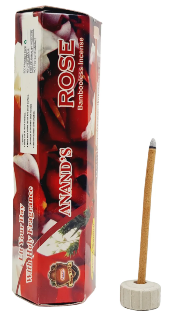 Anand Bambo-Less Rose Agarbatti / Incense Sticks 30pcs