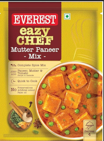 Everest Eazy Chef Mutter Matar Paneer Mix 50gm