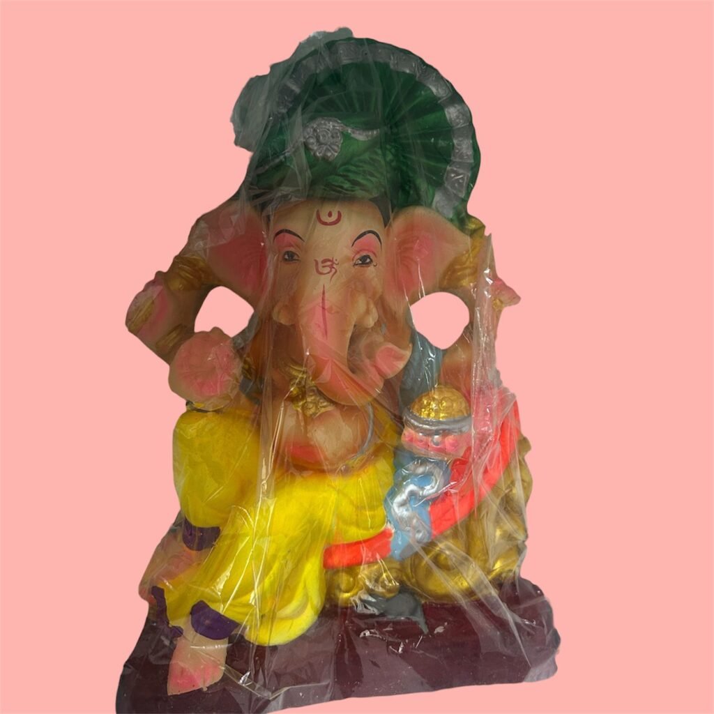 Ganesh Ji Idol (made with Clay - Shadu Mati) 12''