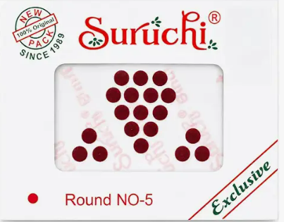 Suruchi Bindi Size no 5 Dark Red Maroon