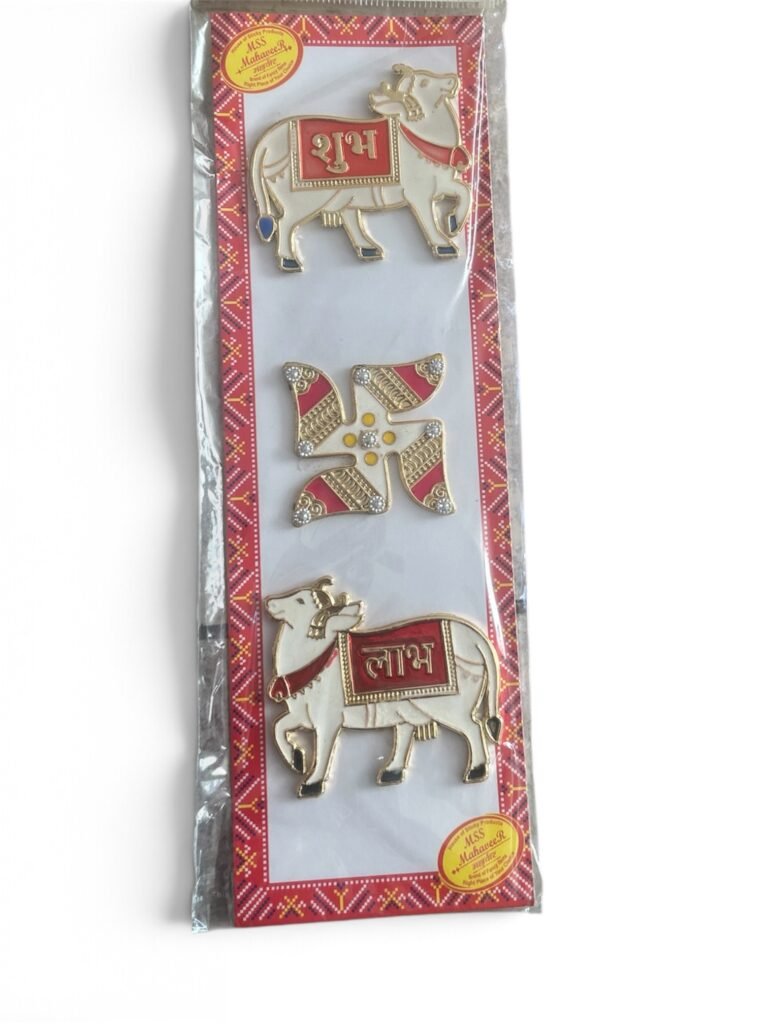 Shubh Labh Set Pichwai Pattern with Swastik