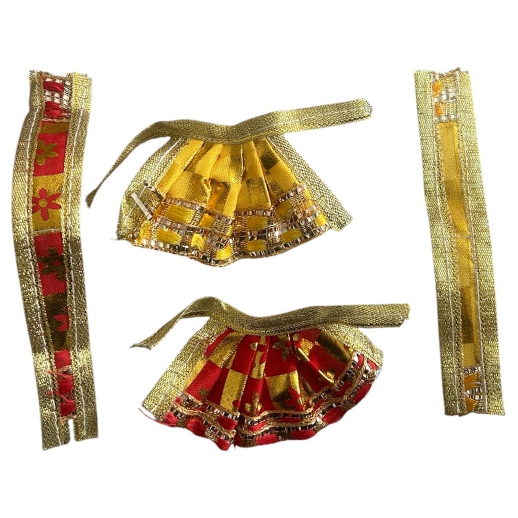 Ganesh Lakshmi JI Dupatta Poshak 4-5cm appx lenth