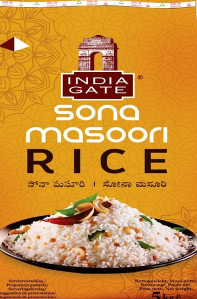 India Gate Sona Masoori Rice 10kg